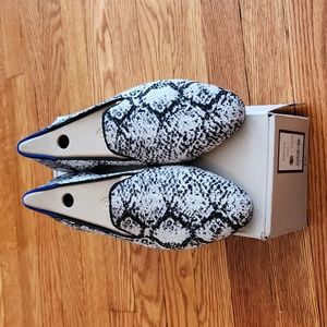 NIB Rothy's Python New Style Almond Loafers sz 10.5